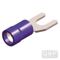 Kabelskor ''U'' Isolerade Blå M3 (5st) QSP Products